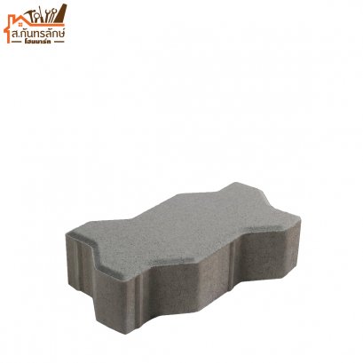 อิฐบล็อกตัวหนอน คมกริช สีเทา / ไปส่ง