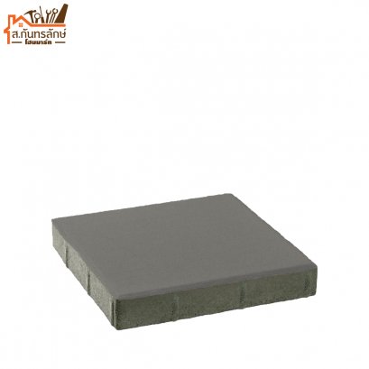 อิฐบล็อกปูถนน 30x30 ศิลาเหลี่ยม สีเทา