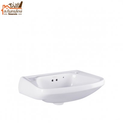 อ่างล้างหน้า NASCO เหลี่ยม NL-085-WA-2 สีขาว