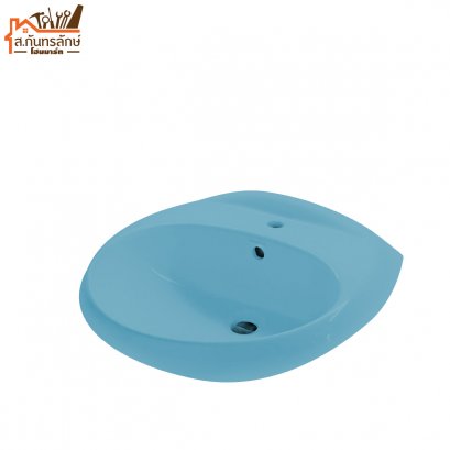 อ่างล้างหน้า NASCO กลม/NL-093-SA-2 สีฟ้า
