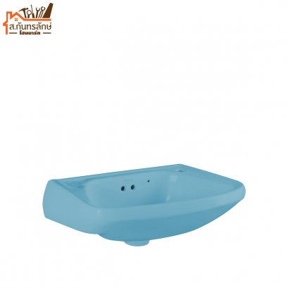 อ่างล้างหน้า NASCO เหลี่ยม NL085-SB-2 สีฟ้า