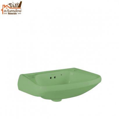 อ่างล้างหน้า NASCO เหลี่ยม NL085-GA สีเขียว