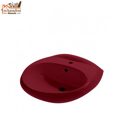 อ่างล้างหน้า NASCO กลม/NL-093-RA-W สีแดง