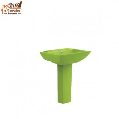 อ่างล้างหน้า+ขาตั้ง KCH-B-GSL02 ชารอท สีเขียว