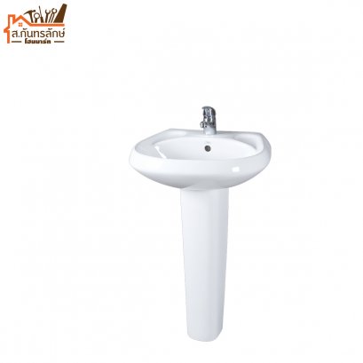 อ่างล้างหน้า+ขาตั้ง S-4502/WT STAR วิกตอเรียขาว