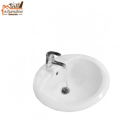 อ่างล้างหน้าฝัง CORAL C-6579 สีขาว