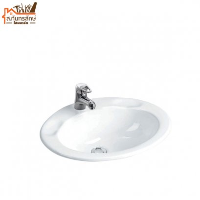 อ่างล้างหน้าฝัง KARAT K-18806X สีขาว