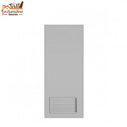 ประตูพีวีซี 80x180 เกล็ด  OK2 สีเทา