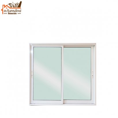 นต.อลูมิเนียม 100x100 สีขาว 2 บานเลื่อน PROWIDER