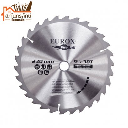 ใบเลื่อยวงเดือน 9&quot;x30T EUROX