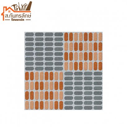 กระเบื้องปูพื้น 16x16 ลอนอิฐ-น้ำตาล SOSUCO