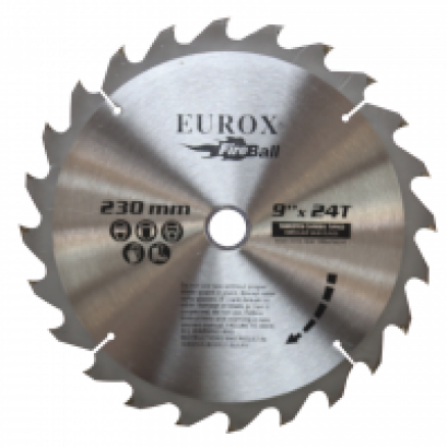 ใบเลื่อยวงเดือน 9&quot;x24T EUROX