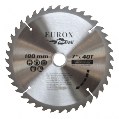 ใบเลื่อยวงเดือน 7&quot;x40T EUROX