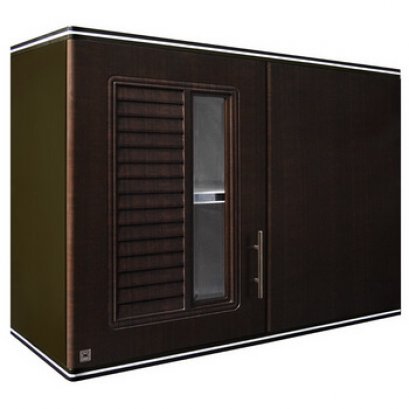 ตู้ลิ้นชัก ตระแกรง STAIN 304ROCKAPLA โนวาโอ๊คดำ