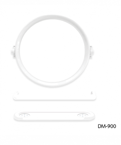 กระจก3ชิ้นทรงกลม DM-900 สีขาว DONMARK