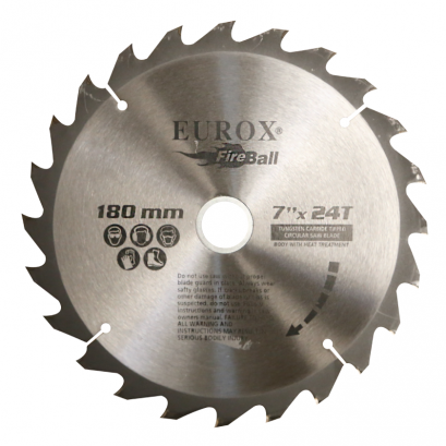 ใบเลื่อยวงเดือน 7&quot;x24T EUROX