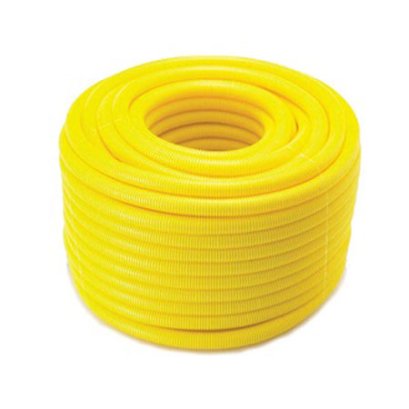 ท่ออ่อนลูกฟูก 1/2&quot;50ม. NANO สีเหลือง