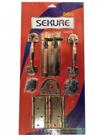 ชุดอุปกรณ์ประตู SK14-SET11 SEKURE รมดํา