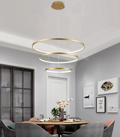 โคมไฟแขวนเพดาน รุ่น CLAIRE EVE-00402 สามารถปรับสายตามรูปแบบที่ต้องการได้