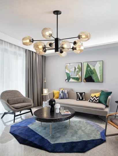 โคมไฟแขวนเพดาน รุ่น EVE-00146 สำหรับใส่หลอด E27 จำนวน 10 ดวง