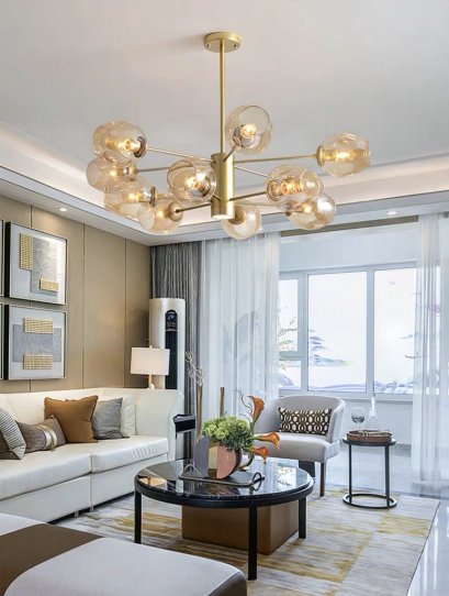 โคมไฟแขวนเพดาน รุ่น EVE-00146 สำหรับใส่หลอด E27 จำนวน 10 ดวง