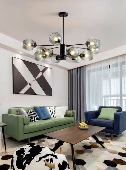 โคมไฟแขวนเพดาน รุ่น EVE-00146 สำหรับใส่หลอด E27 จำนวน 12 ดวง