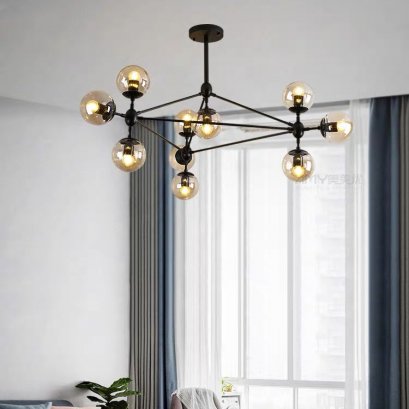 โคมไฟแขวนเพดาน รุ่น ATOM EVE-00147 สำหรับใส่หลอด E27 จำนวน 10 ดวง