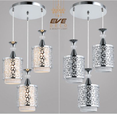 PENDANT โคมไฟแขวนเพดาน รุ่น EVE-00011 สำหรับใส่หลอด E27 จำนวน 3 ดวง