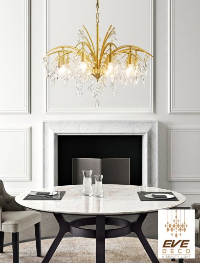 โคมไฟแขวนเพดาน รุ่น EVE-00130 สำหรับใส่หลอด E14 จำนวน 8 ดวง