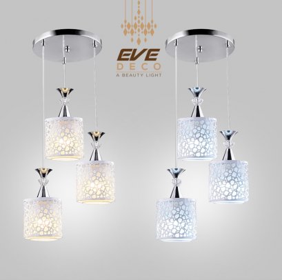 PENDANT โคมไฟแขวนเพดาน รุ่น EVE-00012 สำหรับใส่หลอด E27 จำนวน 3 ดวง