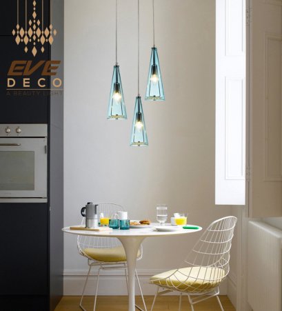 โคมไฟแขวนเพดาน รุ่น EVE-00091 แบบฐานกลม ขนาด 25x112 ( ได้ทั้งหมด 3 โคม )