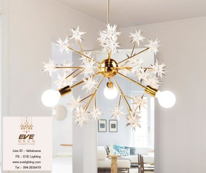 PENDANT โคมไฟแขวนเพดาน รุ่น EVE-00026 สำหรับใส่หลอด E27 จำนวน 3 ดวง