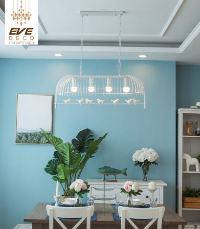 โคมไฟแขวนเพดาน รุ่น EVE-00104 สำหรับใส่หลอด E27 จำนวน 4 ดวง