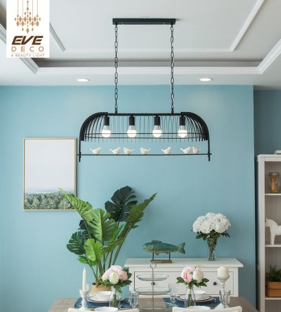 โคมไฟแขวนเพดาน รุ่น EVE-00104 สำหรับใส่หลอด E27 จำนวน 4 ดวง