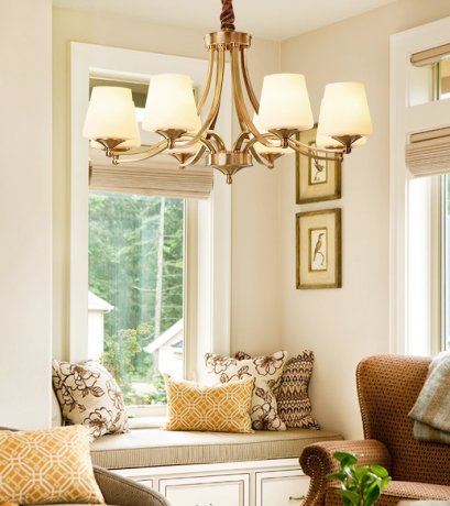 โคมไฟแขวนเพดาน  EVE-00424 สำหรับใส่หลอด E14 จำนวน 8 หลอด