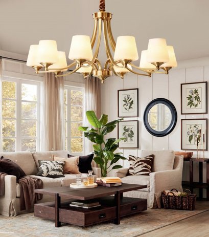 โคมไฟแขวนเพดาน EVE-00424 สำหรับใส่หลอด E14 จำนวน 10 ดวง