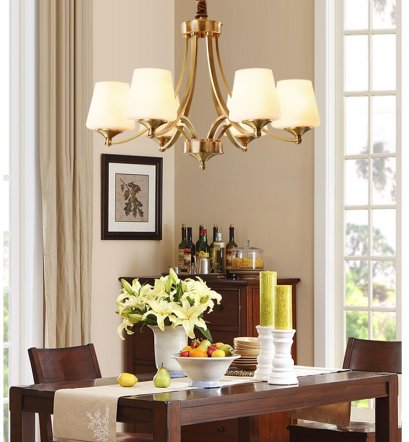 โคมไฟแขวนเพดาน  EVE-00424 สำหรับใส่หลอด E14 จำนวน 6 หลอด