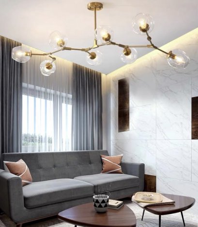 โคมไฟแขวนเพดาน รุ่น BUBBLE EVE-00001 จำนวน 8 หลอด