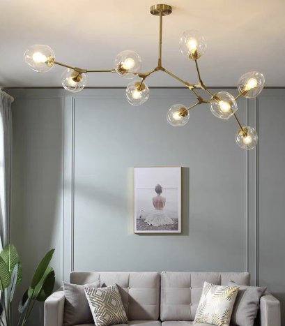 โคมไฟแขวนเพดาน รุ่น BUBBLE EVE-00001 จำนวน 9 หลอด