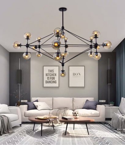 โคมไฟแขวนเพดาน รุ่น ATOM EVE-00147 สำหรับใส่หลอด E27 จำนวน 21 ดวง