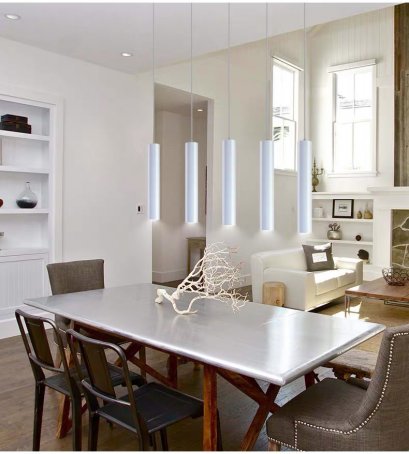 โคมไฟแขวนเพดาน รุ่น EVE-00407 LED 7W ขนาด 6x50cm. ราคาสำหรับ 1 แท่ง