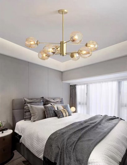 โคมไฟแขวนเพดาน รุ่น EVE-00146 สำหรับใส่หลอด E27 จำนวน 6 ดวง