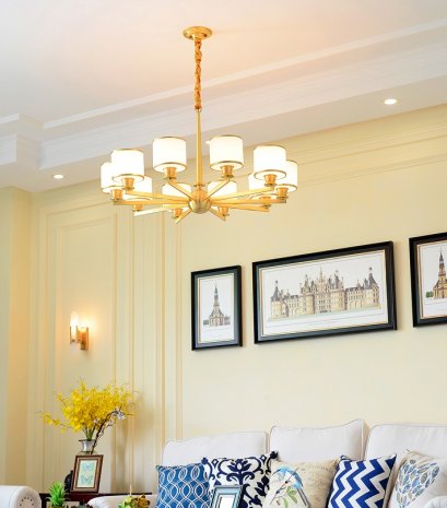 โคมไฟแขวนเพดาน EVE-00425 สำหรับใส่หลอด E14 จำนวน 10 หลอด