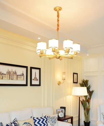 โคมไฟแขวนเพดาน EVE-00425 สำหรับใส่หลอด E14 จำนวน 8 หลอด