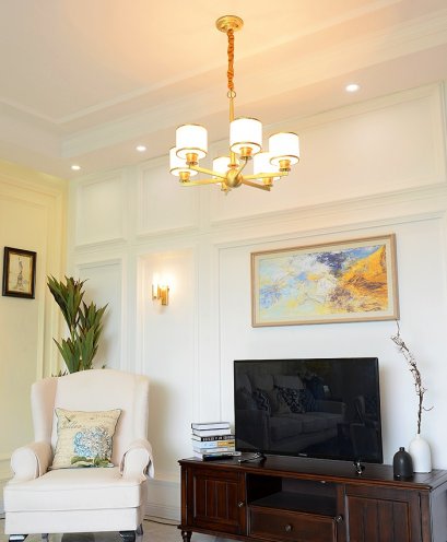 โคมไฟแขวนเพดาน EVE-00425 สำหรับใส่หลอด E14 จำนวน 6 ดวง