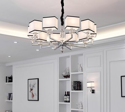 โคมไฟแขวนเพดาน EVE-00413 สำหรับใส่หลอด E14 จำนวน 10 หลอด