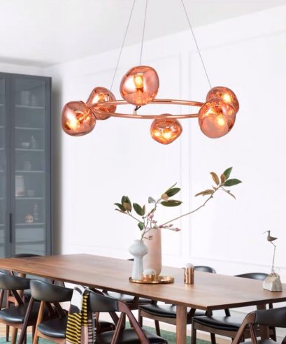 โคมไฟแขวนเพดาน รุ่น STOMIE EVE-00730 สำหรับใส่หลอด E27 จำนวน 6 ดวง