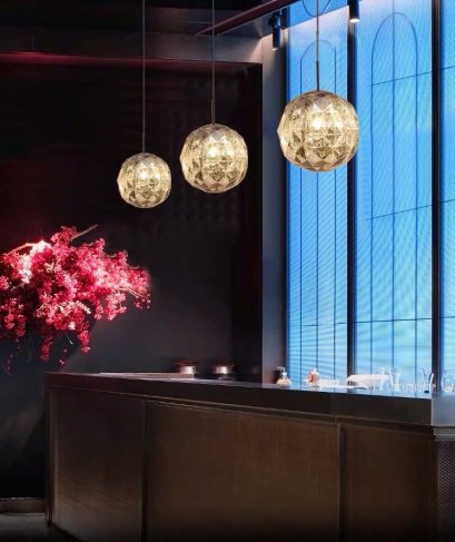 โคมไฟแขวนเพดาน รุ่น POPPIE EVE-00731 ขนาด 30 x 35 ซม.  สำหรับใส่หลอด E27  จำนวน 1 ดวง