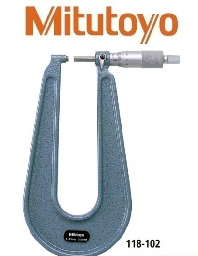 ไมโครมิเตอร์วัดแผ่นเหล็ก  [Series 118]