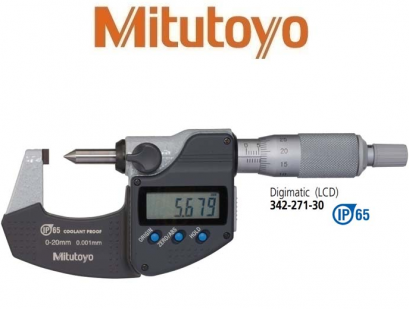 ดิจิตอลไมโครมิเตอร์วัดความสูงรอยย้ำสายไฟ [Series 342]